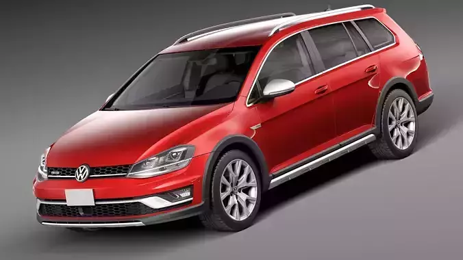 Volkswagen Golf Alltrack 2015 3D model