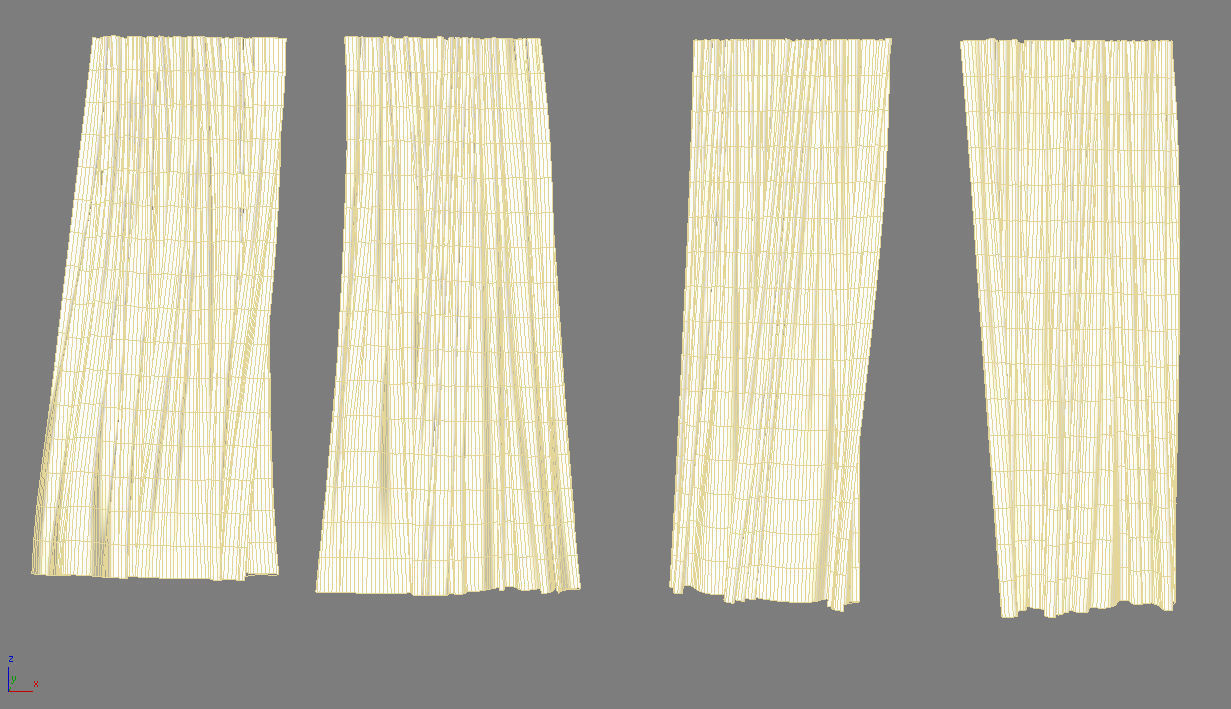 Curtains series of 3D model_4