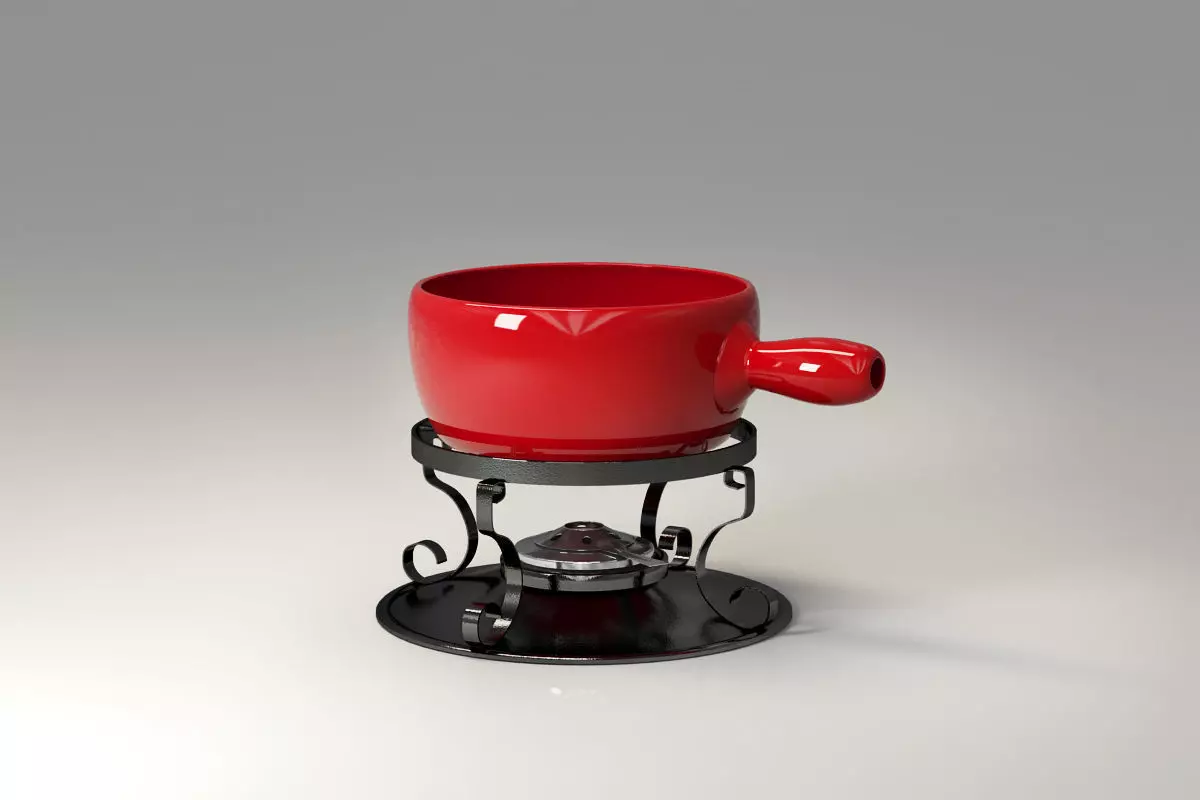 Fondue caquelon 3D model