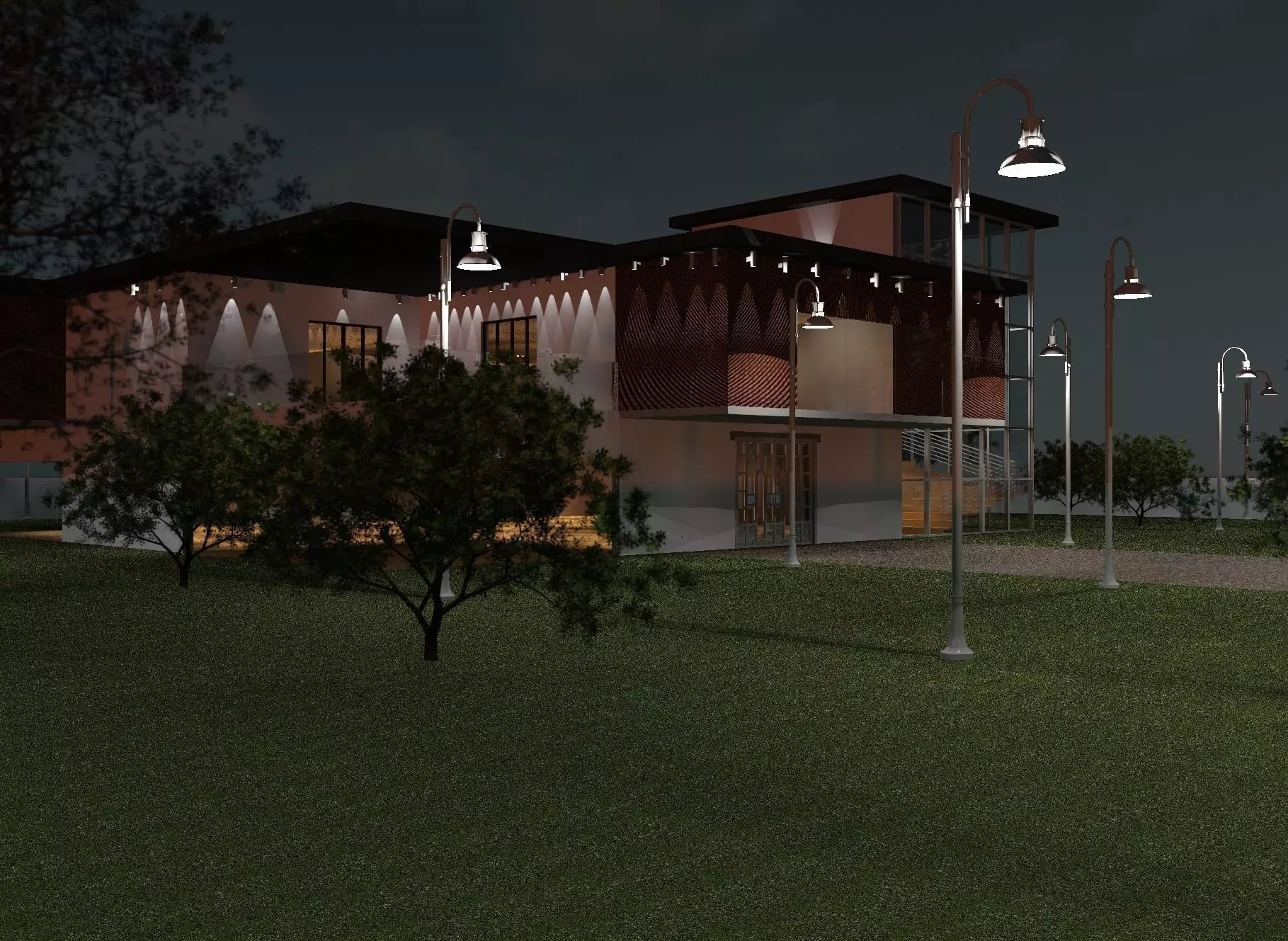 Modern House 3D model_0