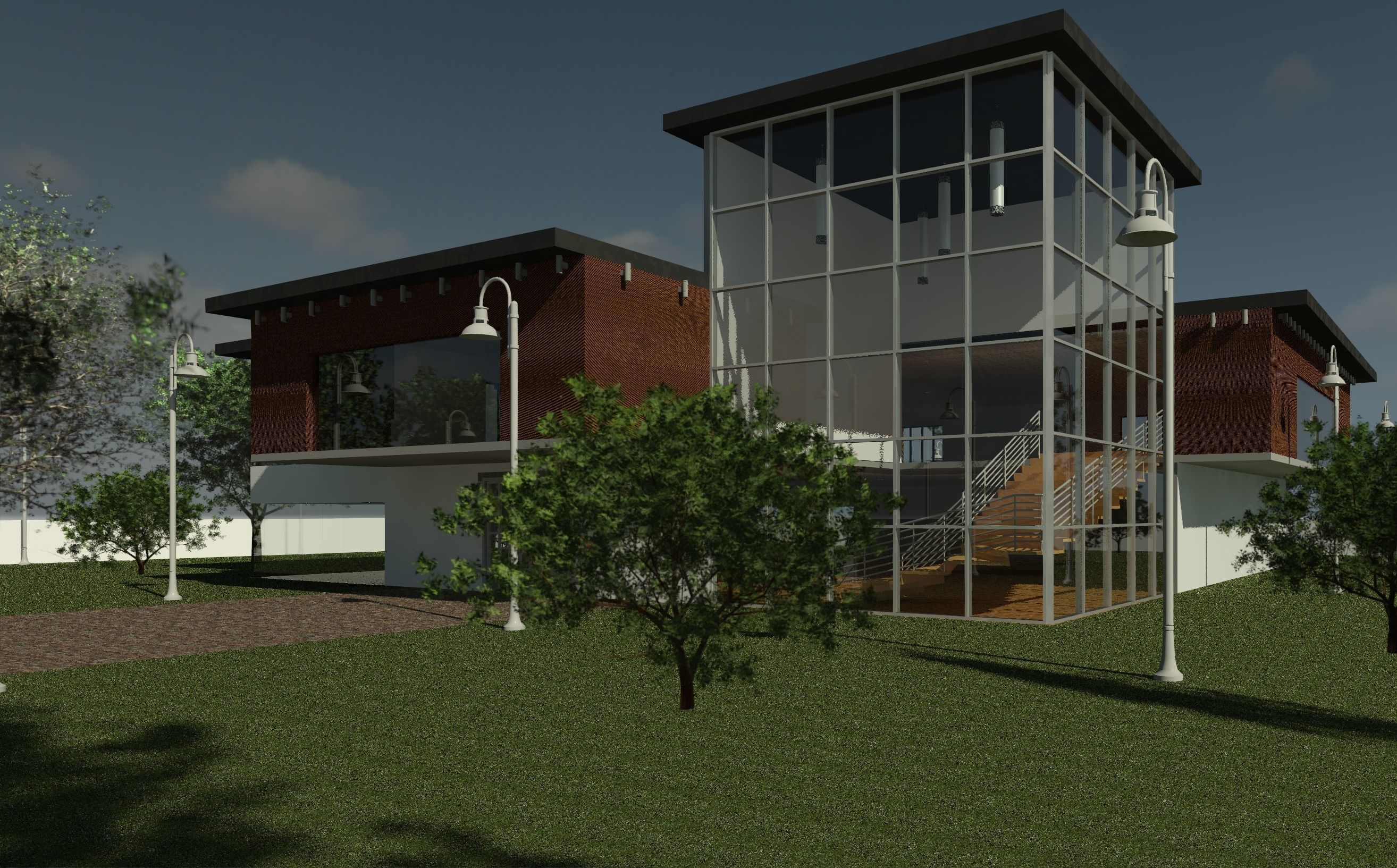 Modern House 3D model_2