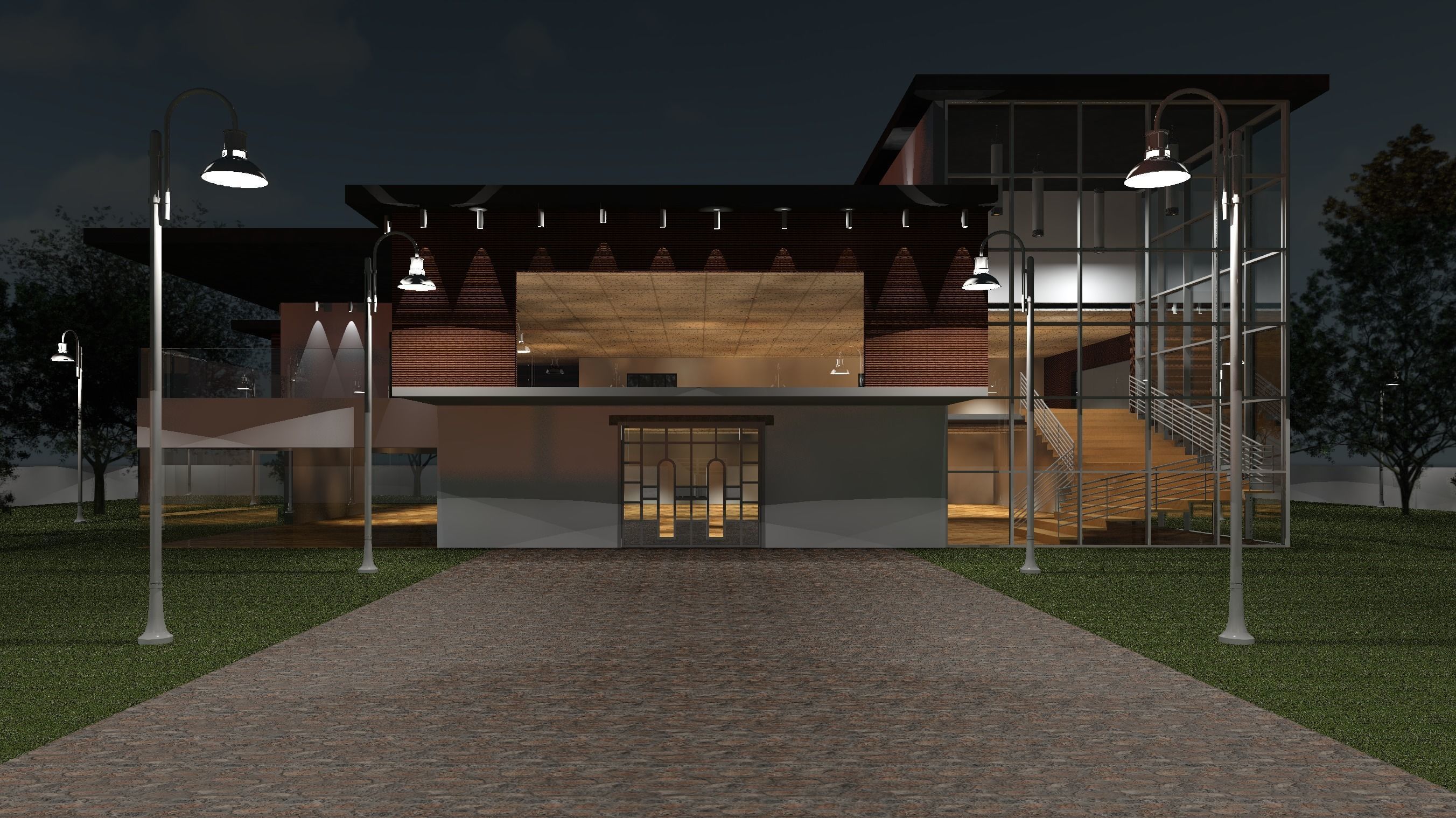 Modern House 3D model_3