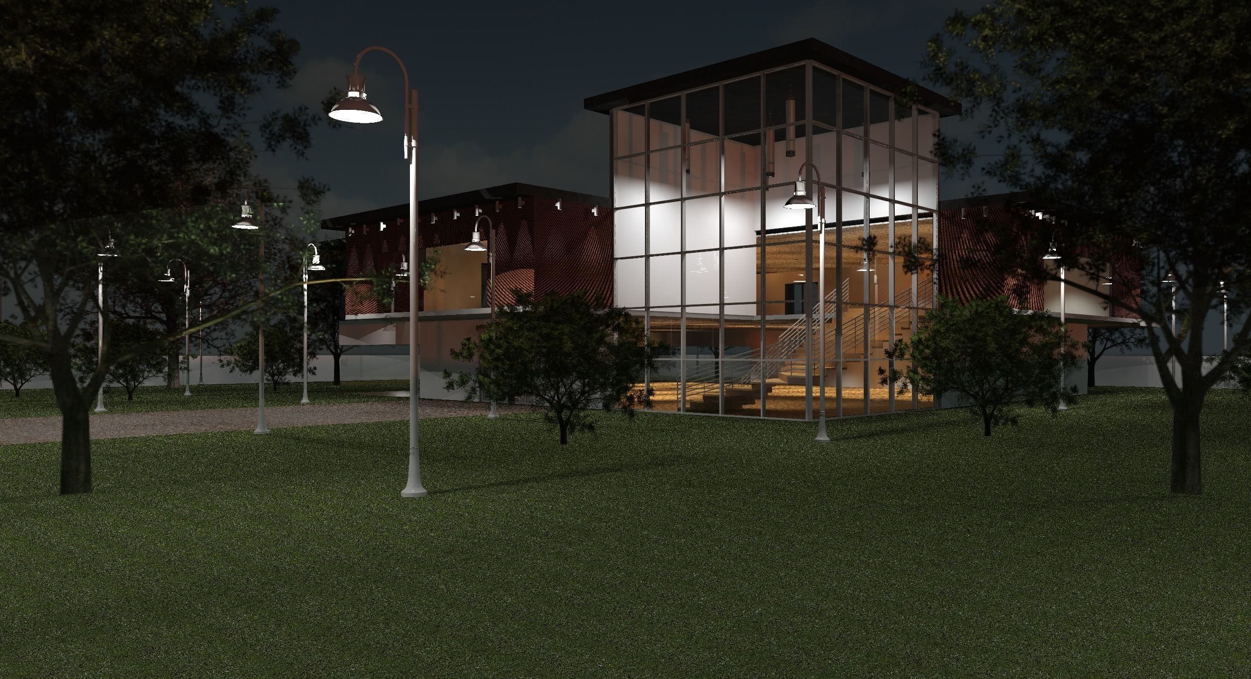 Modern House 3D model_1