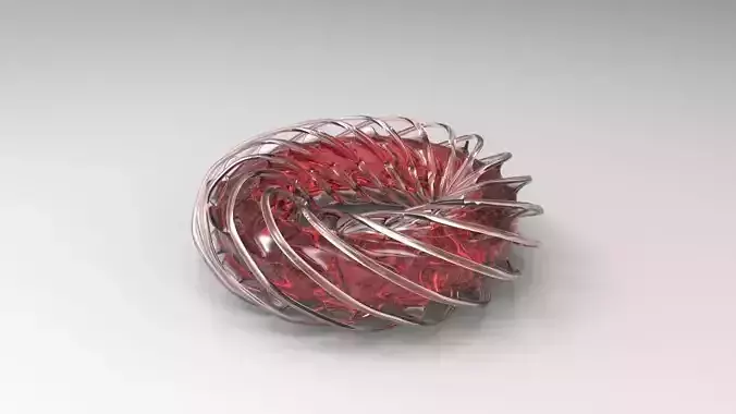 Twisted Bracelet Parametric 3D Print Design Free 3D print model