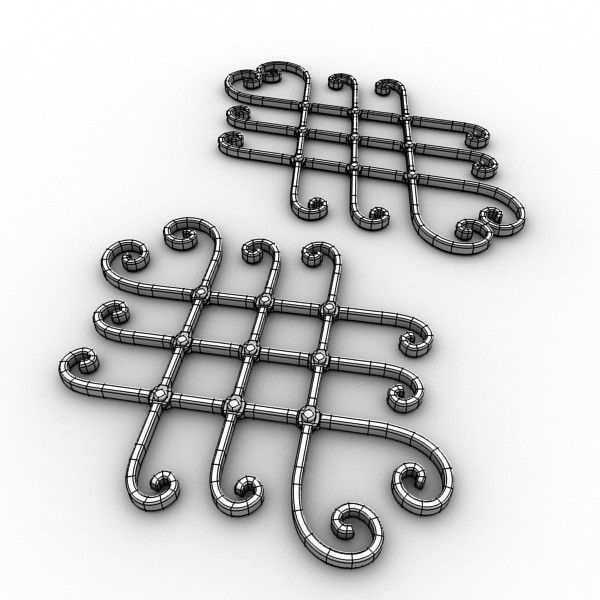 Big wrought iron collection 3D model_8