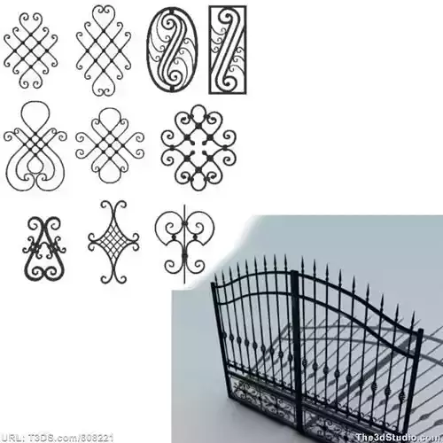 Big wrought iron collection