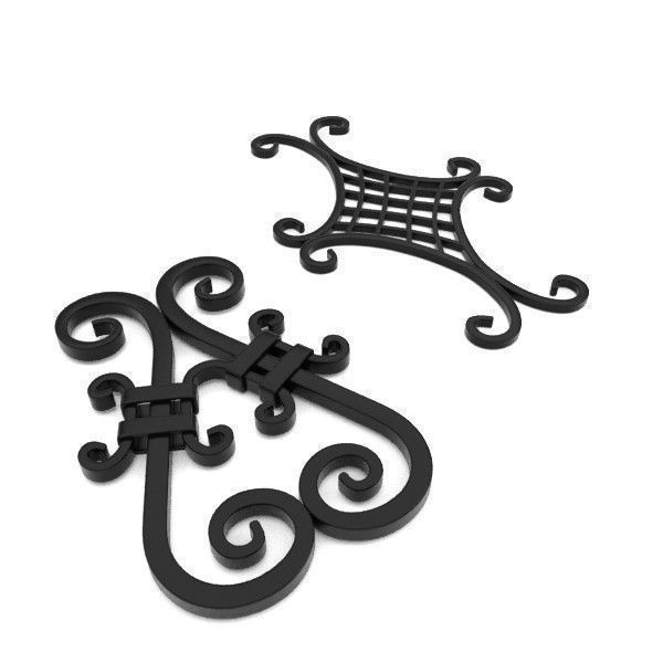 Big wrought iron collection 3D model_17