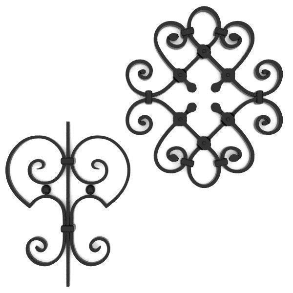 Big wrought iron collection 3D model_25