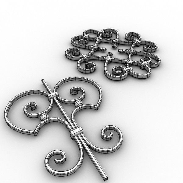 Big wrought iron collection 3D model_28