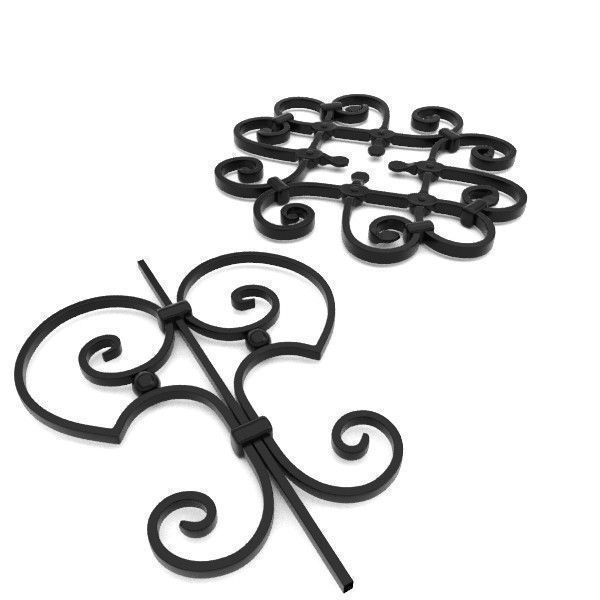 Big wrought iron collection 3D model_27