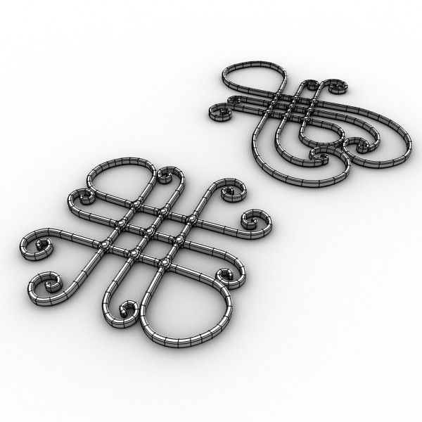 Big wrought iron collection 3D model_24