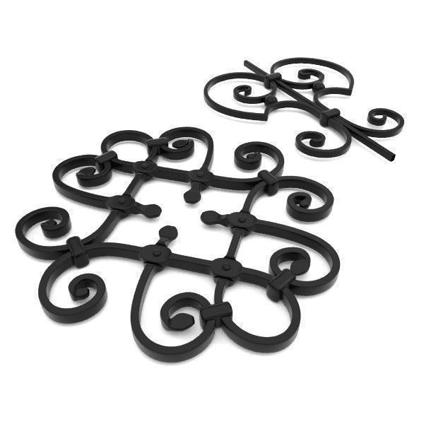 Big wrought iron collection 3D model_29