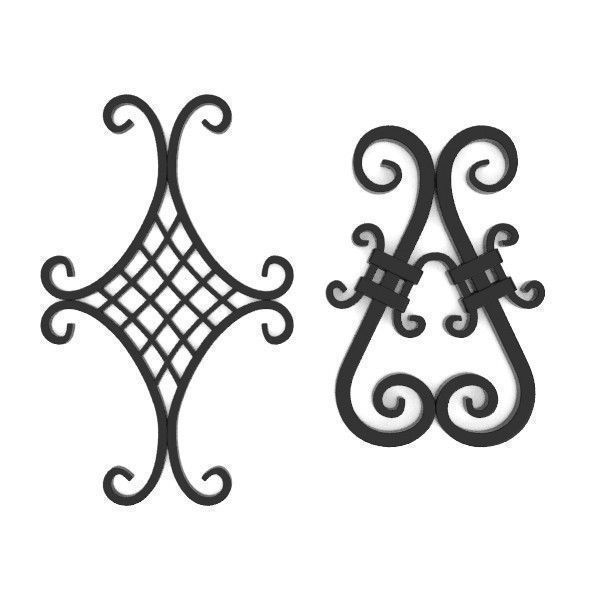 Big wrought iron collection 3D model_19