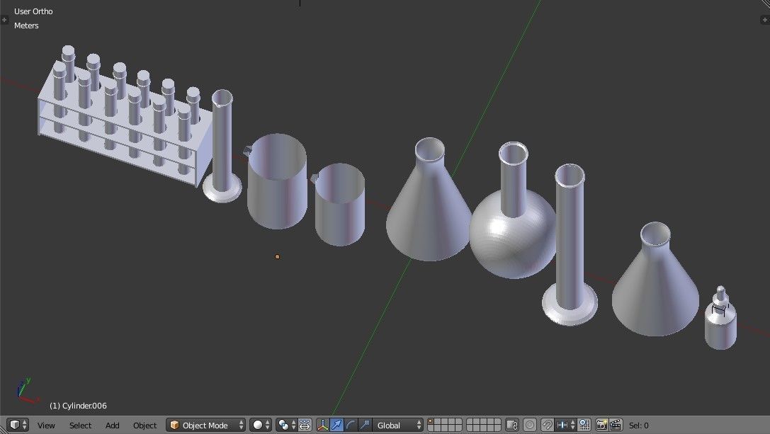 Laboratory Glassware - Lab Equipment 3D model_4