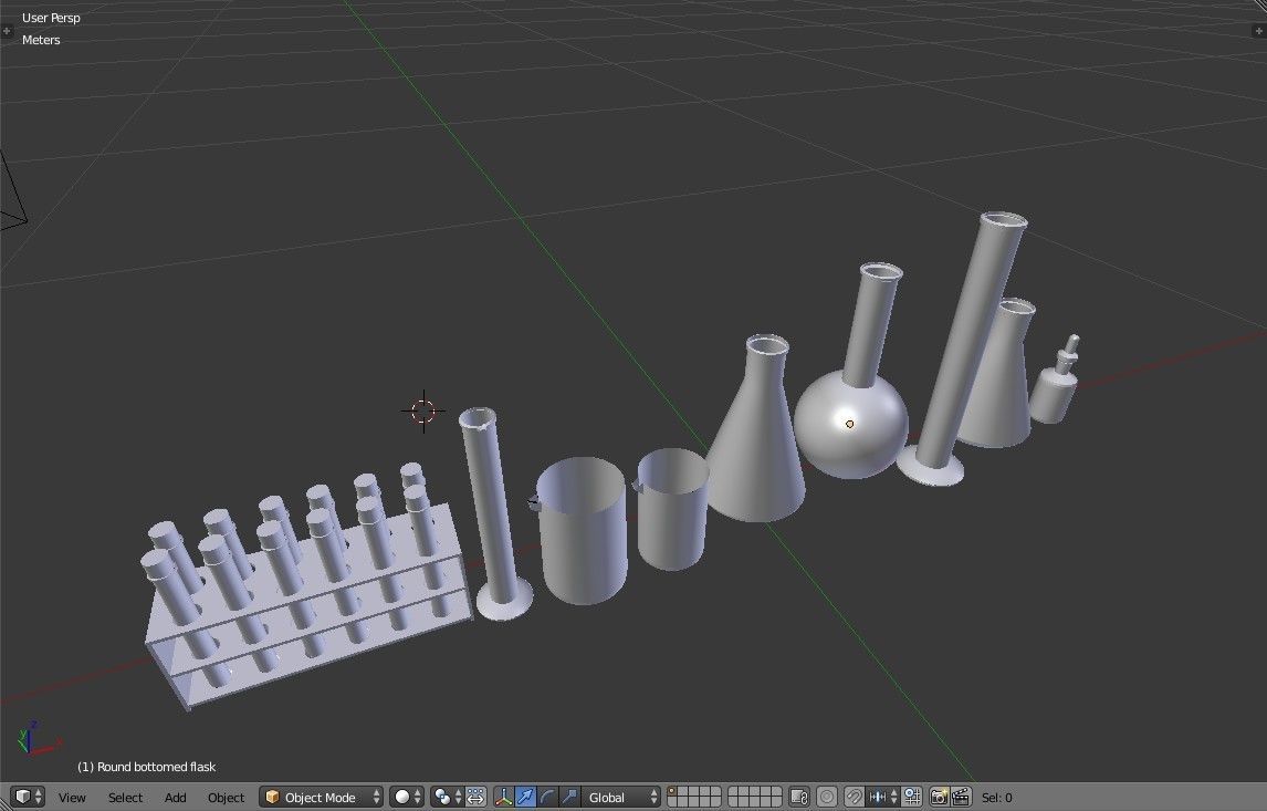 Laboratory Glassware - Lab Equipment 3D model_21