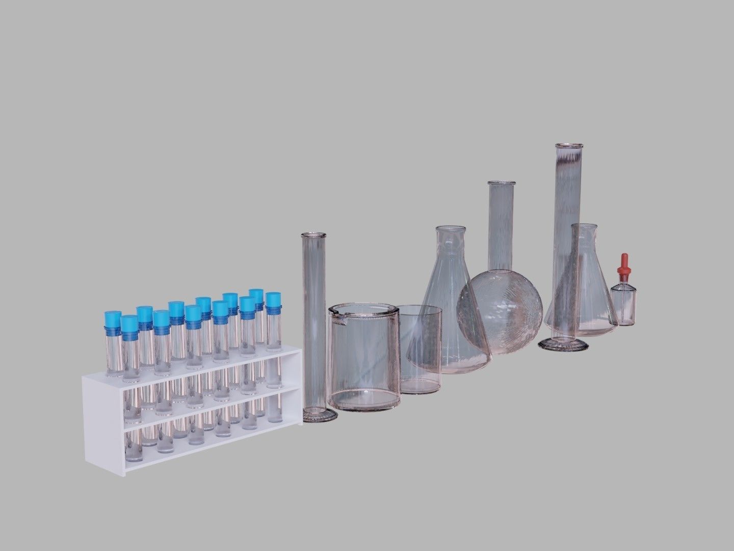 Laboratory Glassware - Lab Equipment 3D model_19