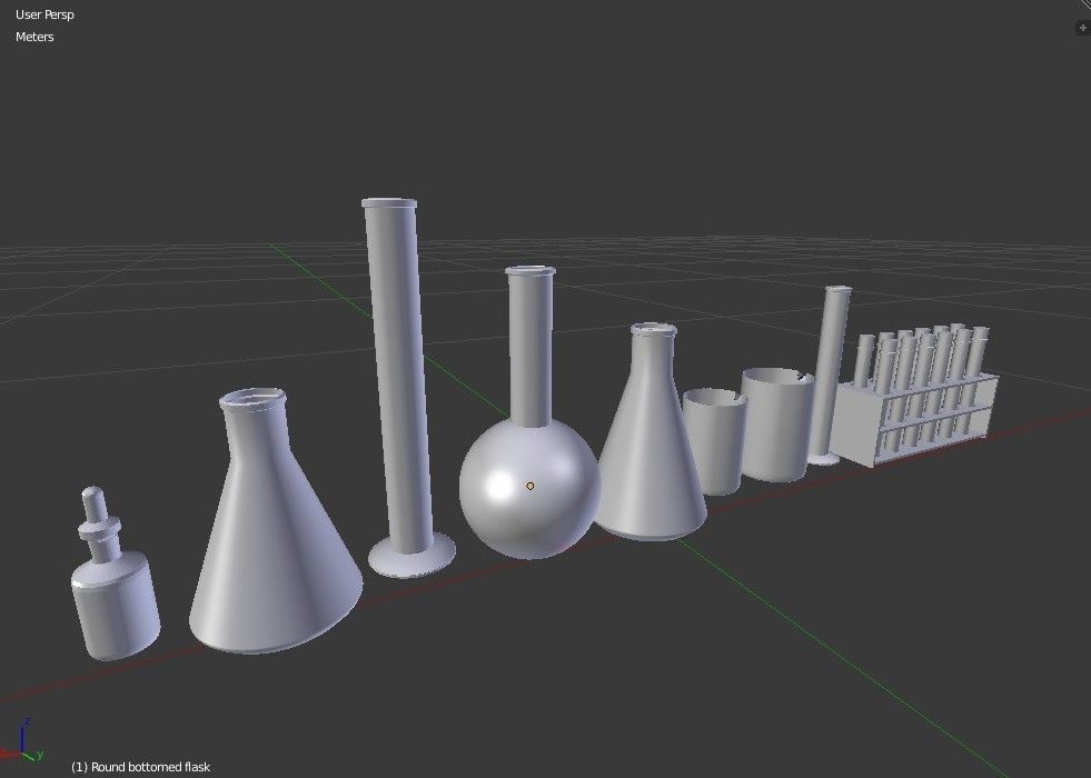 Laboratory Glassware - Lab Equipment 3D model_20