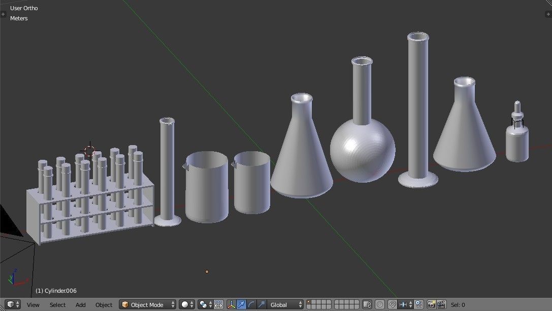 Laboratory Glassware - Lab Equipment 3D model_15