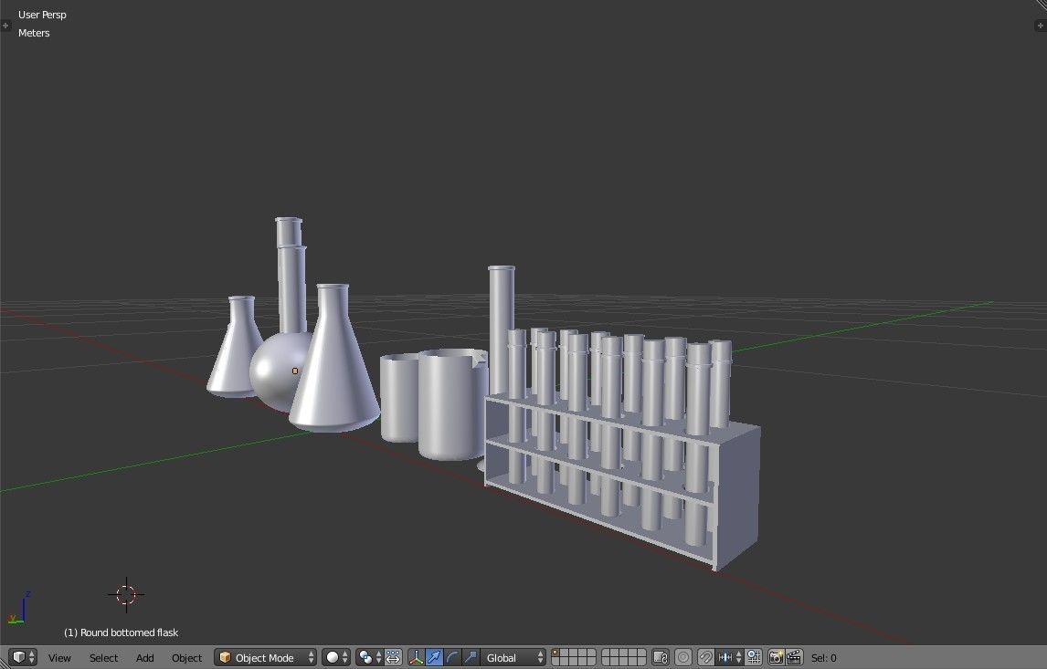 Laboratory Glassware - Lab Equipment 3D model_17