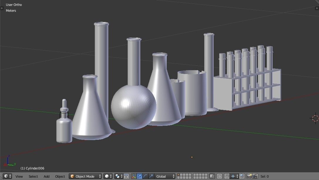 Laboratory Glassware - Lab Equipment 3D model_11
