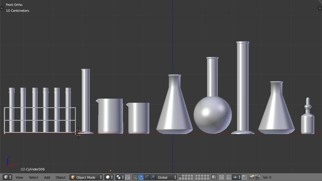 Laboratory Glassware - Lab Equipment 3D model_12