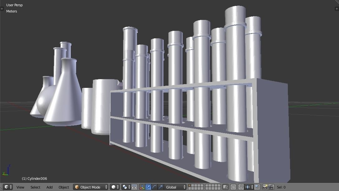 Laboratory Glassware - Lab Equipment 3D model_13