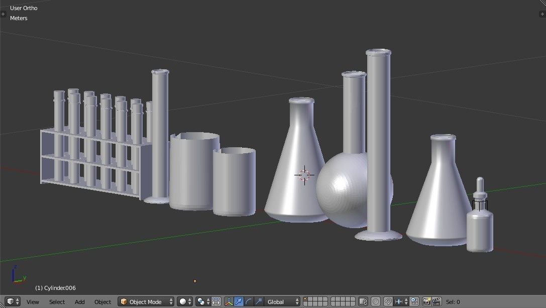 Laboratory Glassware - Lab Equipment 3D model_10
