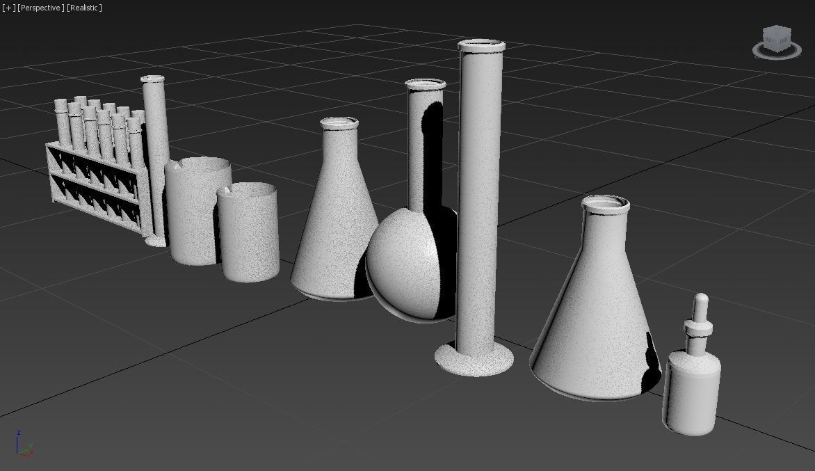 Laboratory Glassware - Lab Equipment 3D model_18