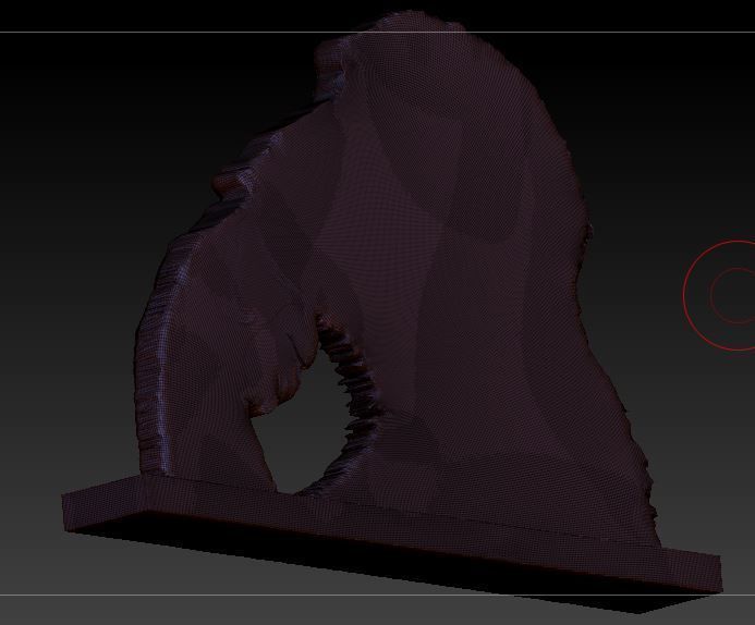 Chimpanzee statue 3D print model_11