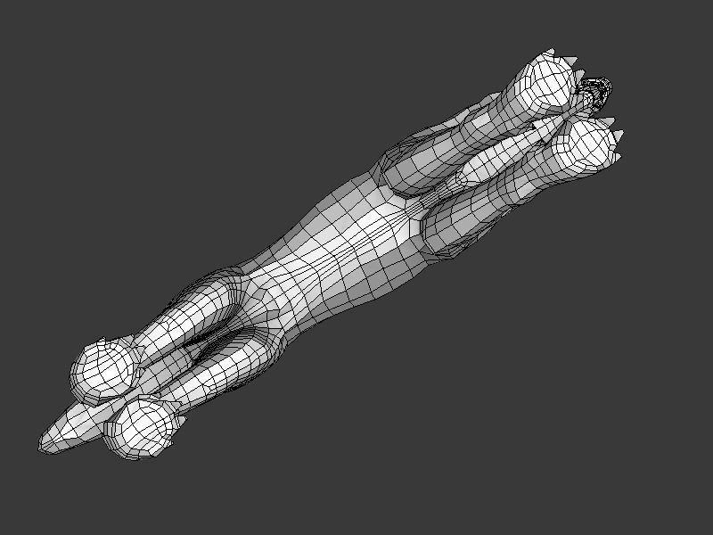 Wolf II Low Poly Low-poly 3D model_22