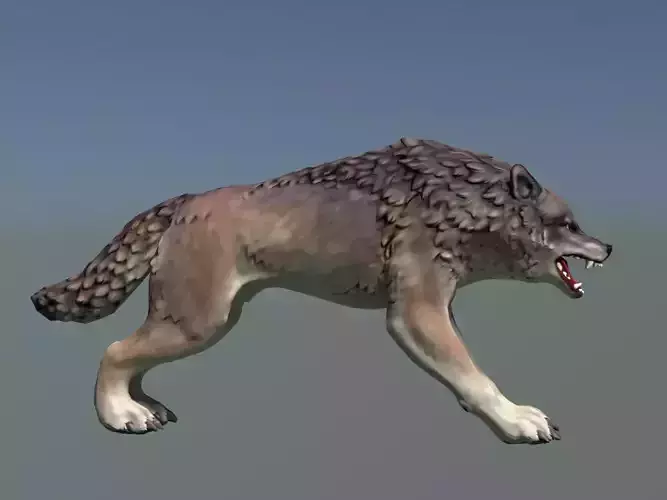Wolf II Low Poly
