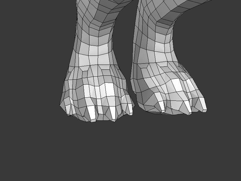 Wolf II Low Poly Low-poly 3D model_23