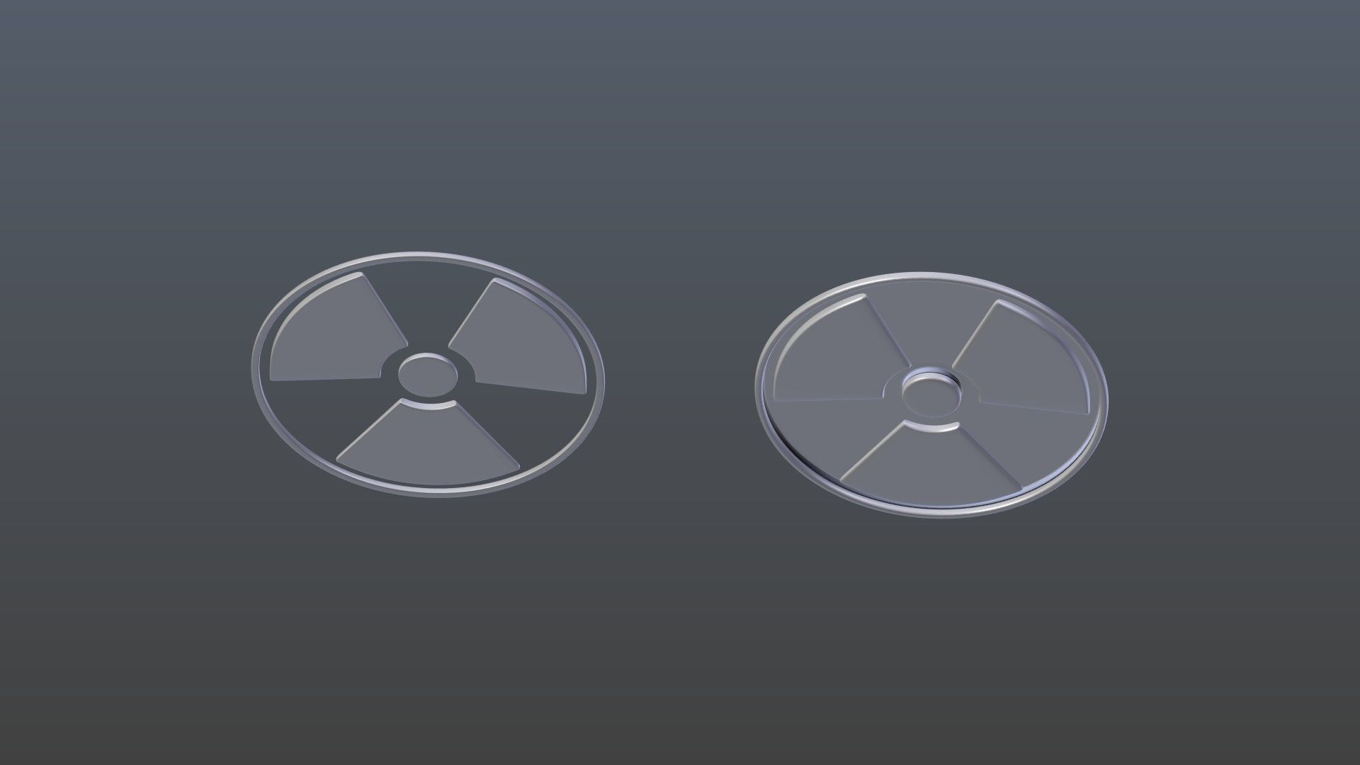 Symbols of radiation 3D model_7