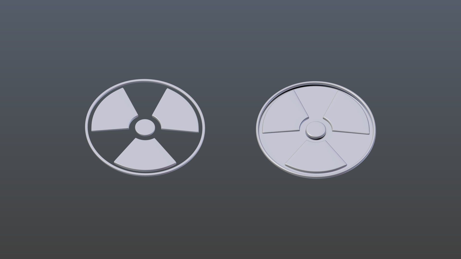 Symbols of radiation 3D model_8