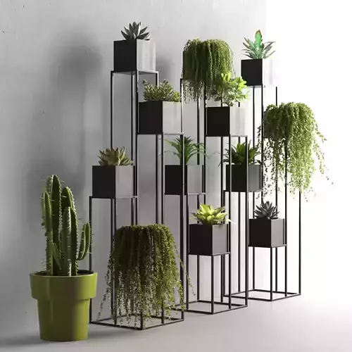 Quadrant Plant Stand 3D model