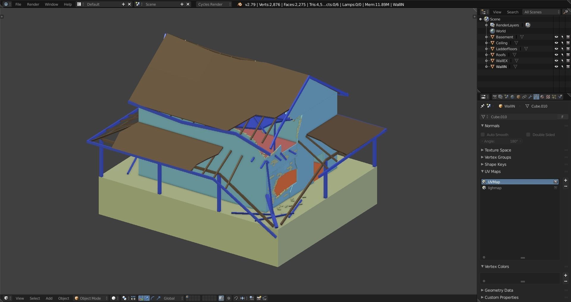 House Old Moss DM Low-poly 3D model_20