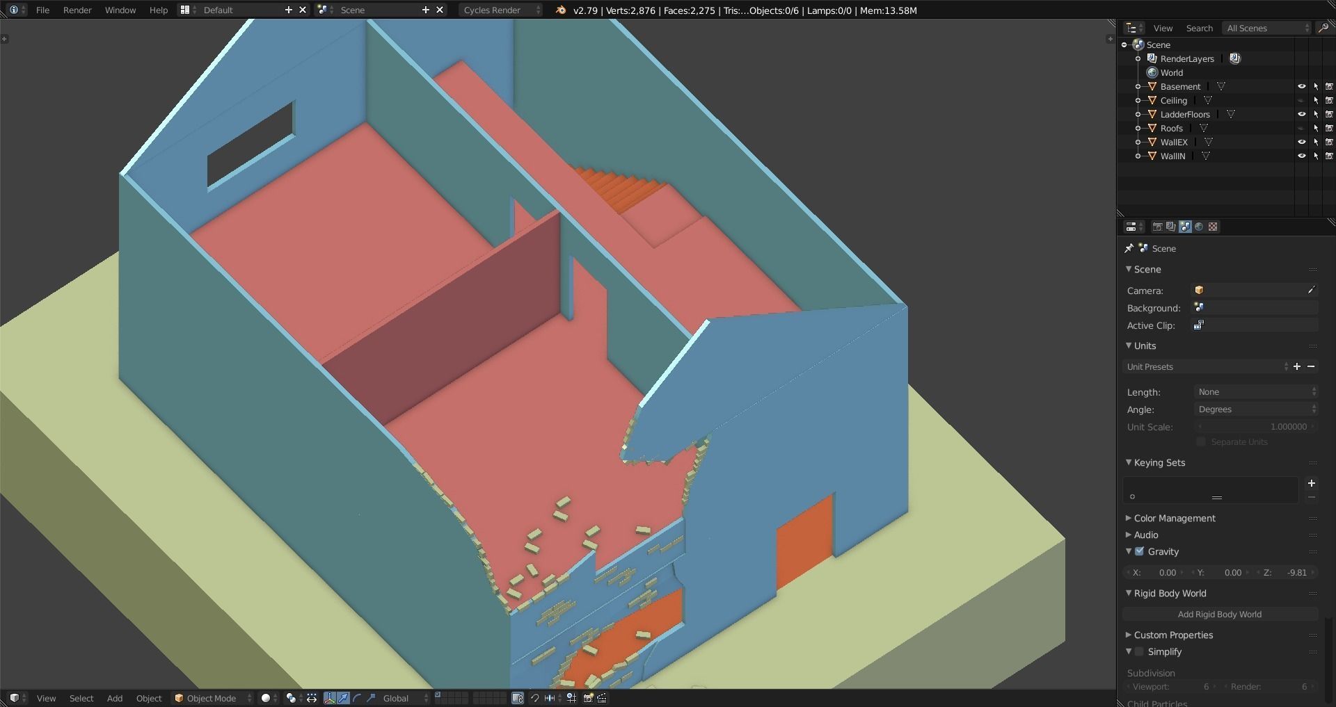 House Old Moss DM Low-poly 3D model_24