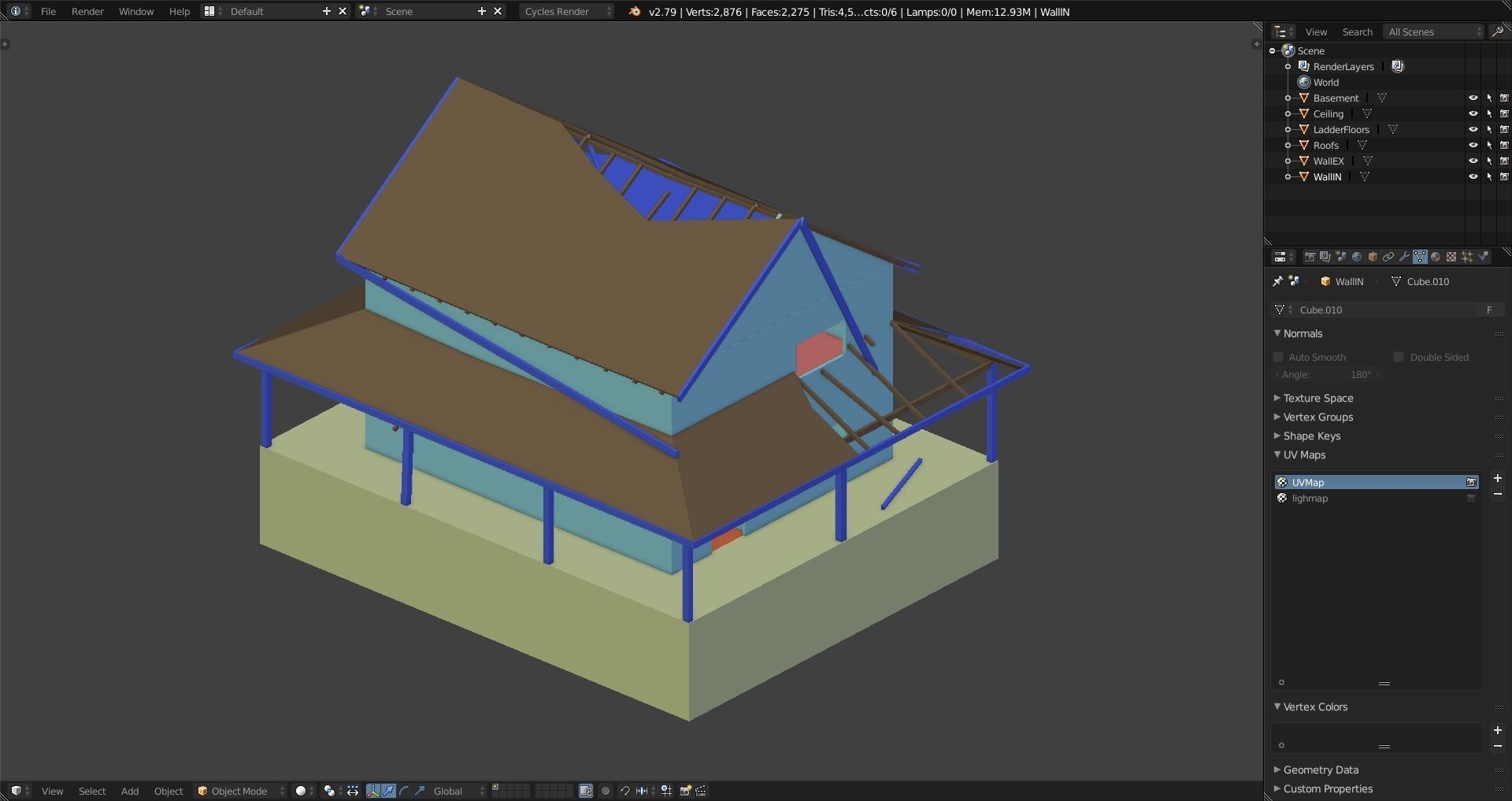 House Old Moss DM Low-poly 3D model_21