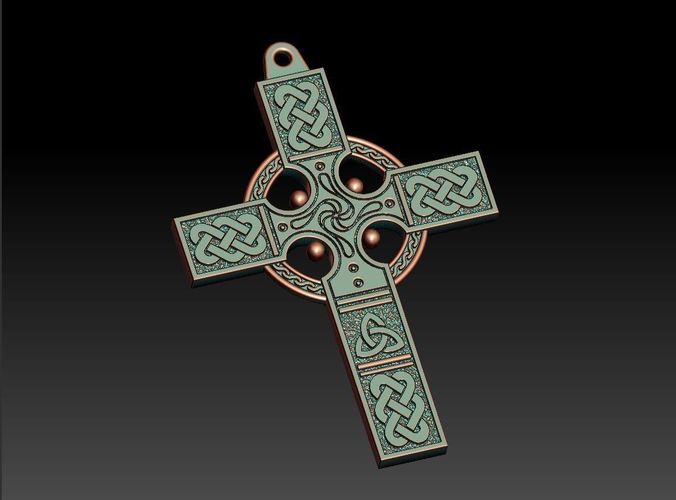 Celtic cross 3D print model