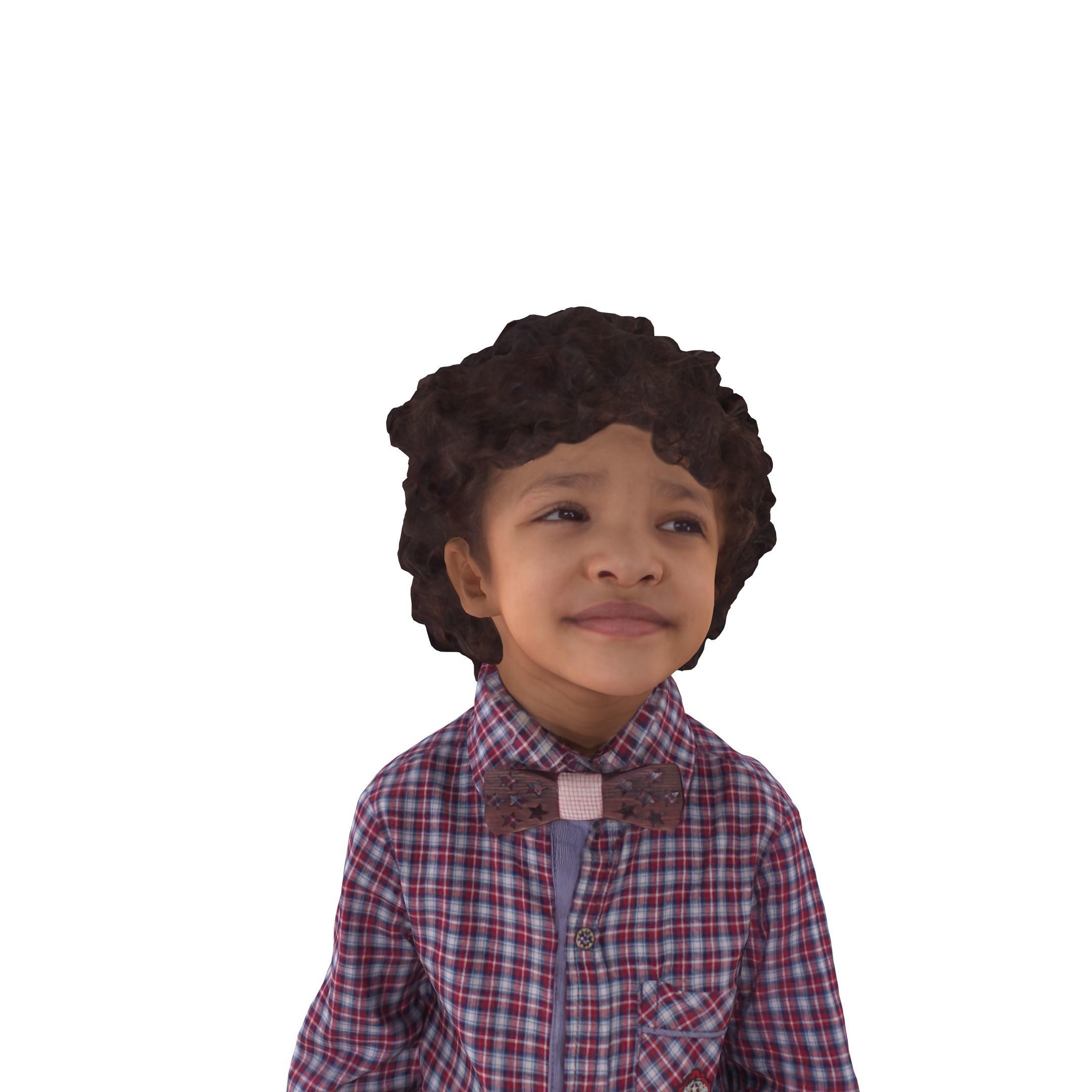 Child Collection x4 Low-poly 3D model_12