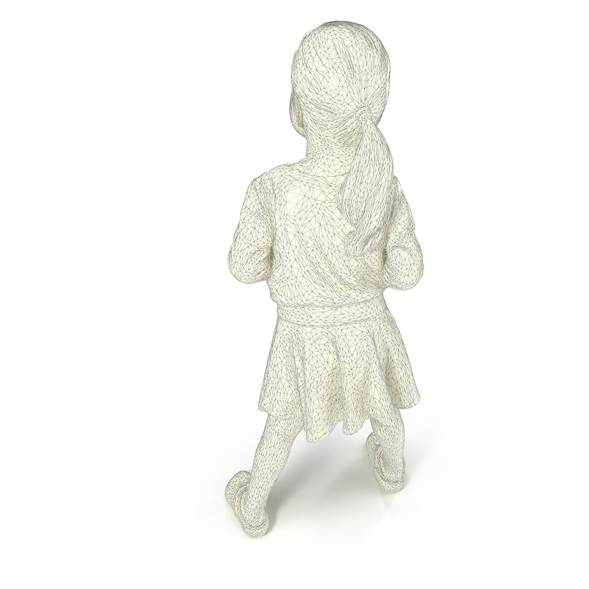 Child Collection x4 Low-poly 3D model_28