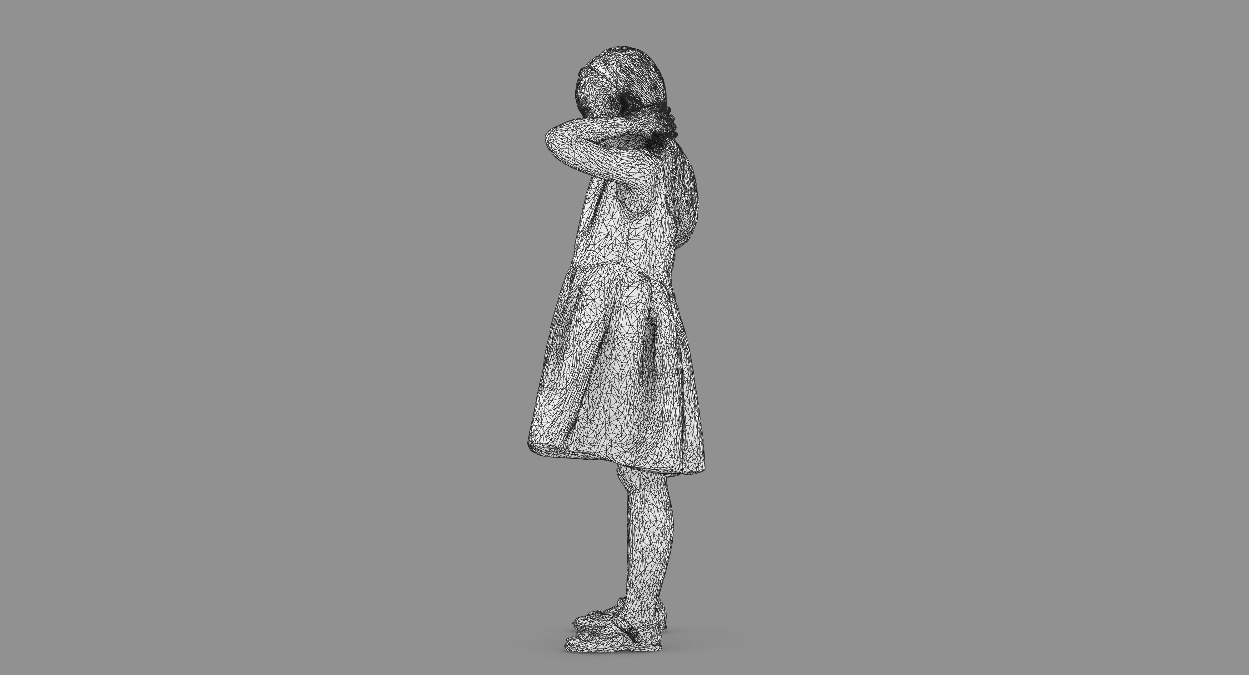 Child Collection x4 Low-poly 3D model_37