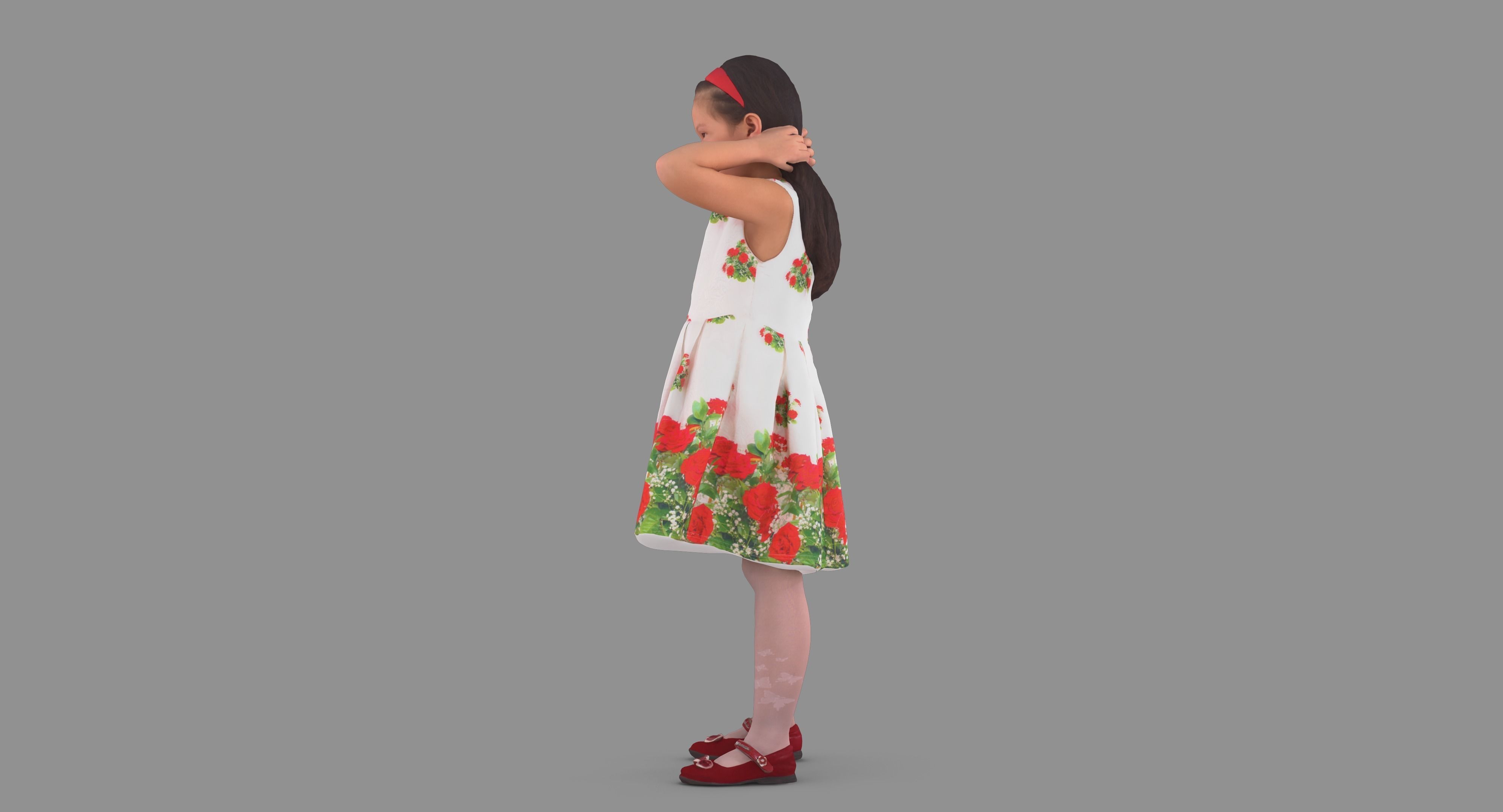 Child Collection x4 Low-poly 3D model_33