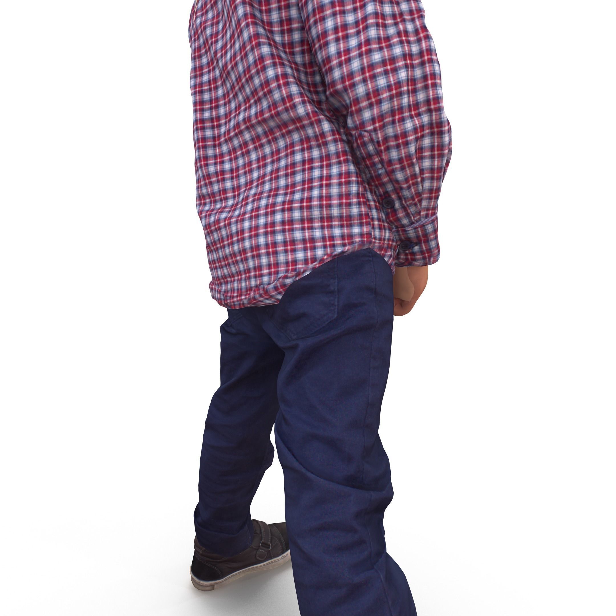 Child Collection x4 Low-poly 3D model_16