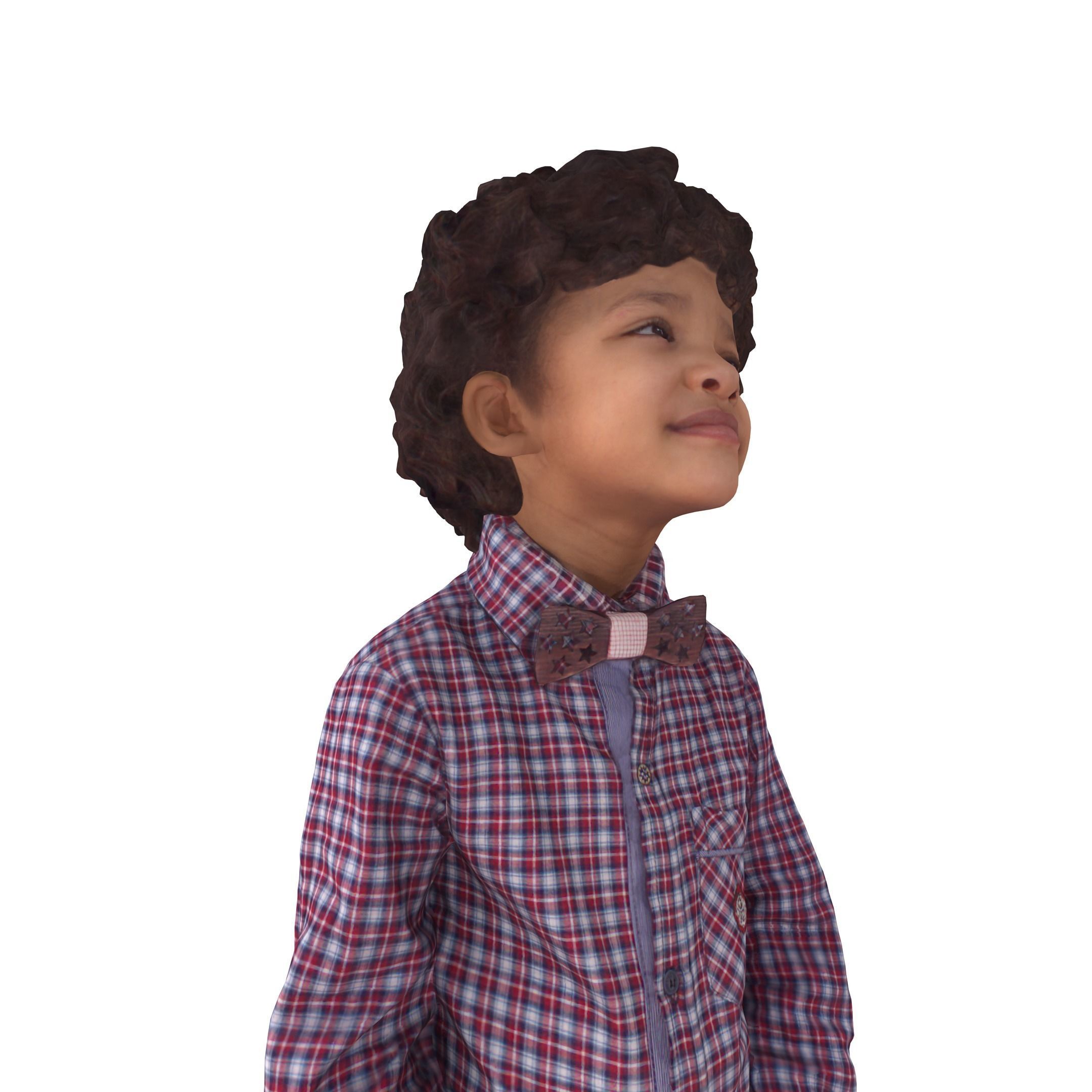 Child Collection x4 Low-poly 3D model_14