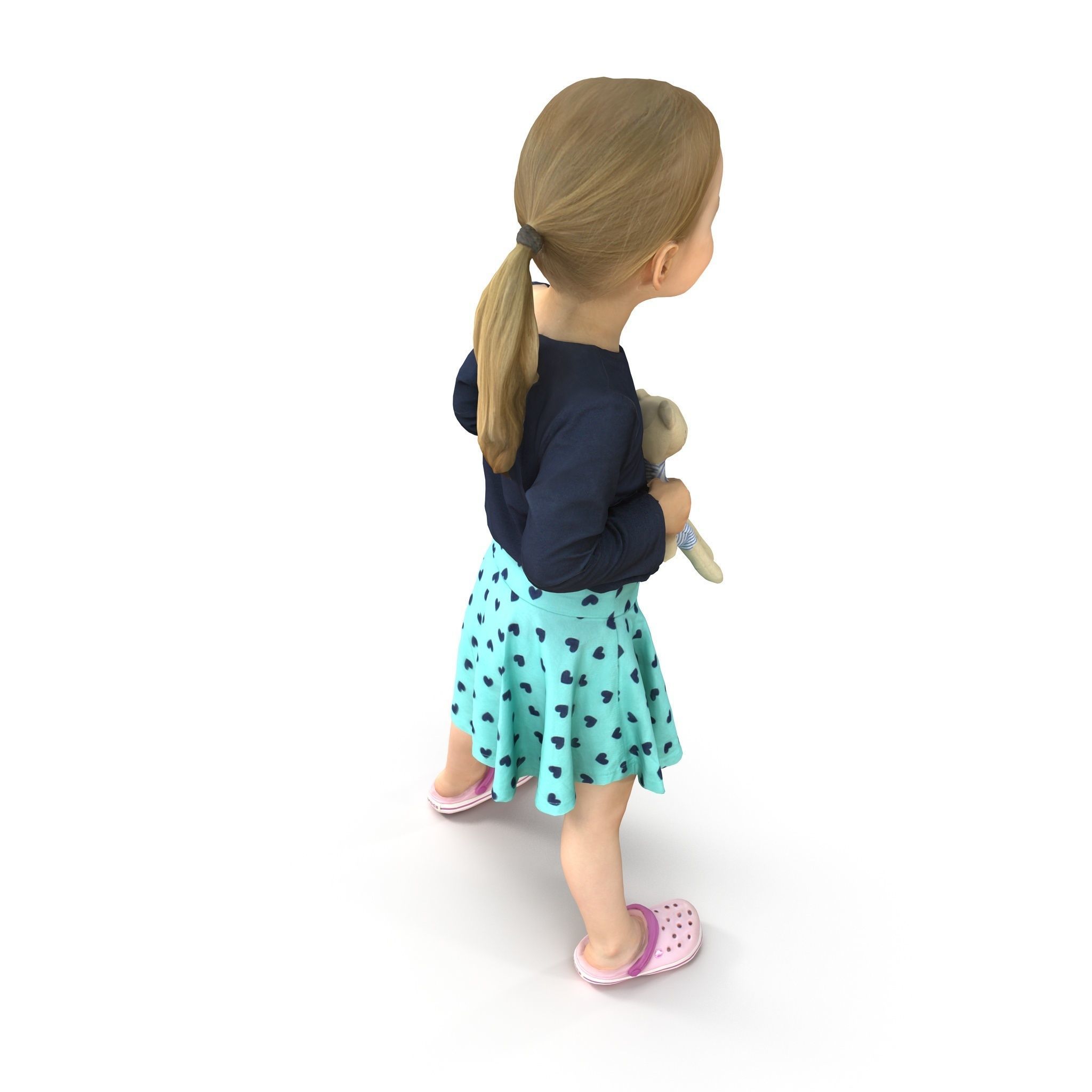 Child Collection x4 Low-poly 3D model_27