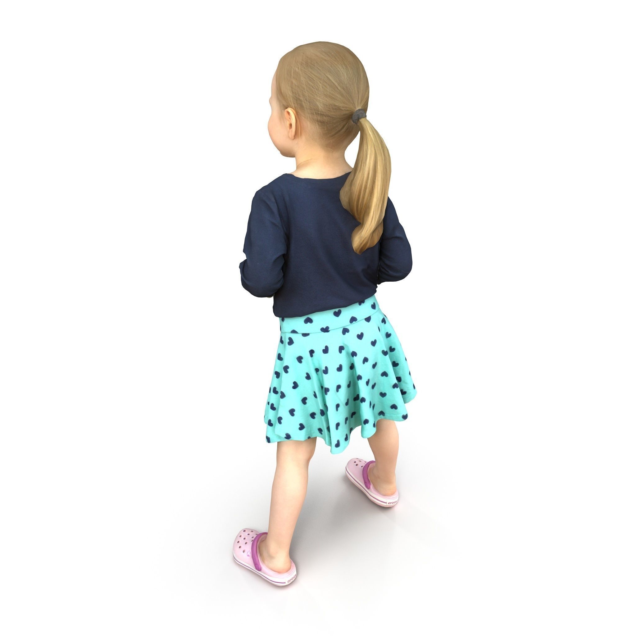 Child Collection x4 Low-poly 3D model_30