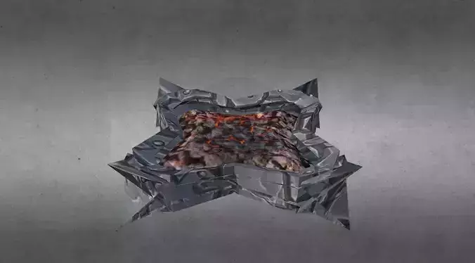 Fireplace piece of metal