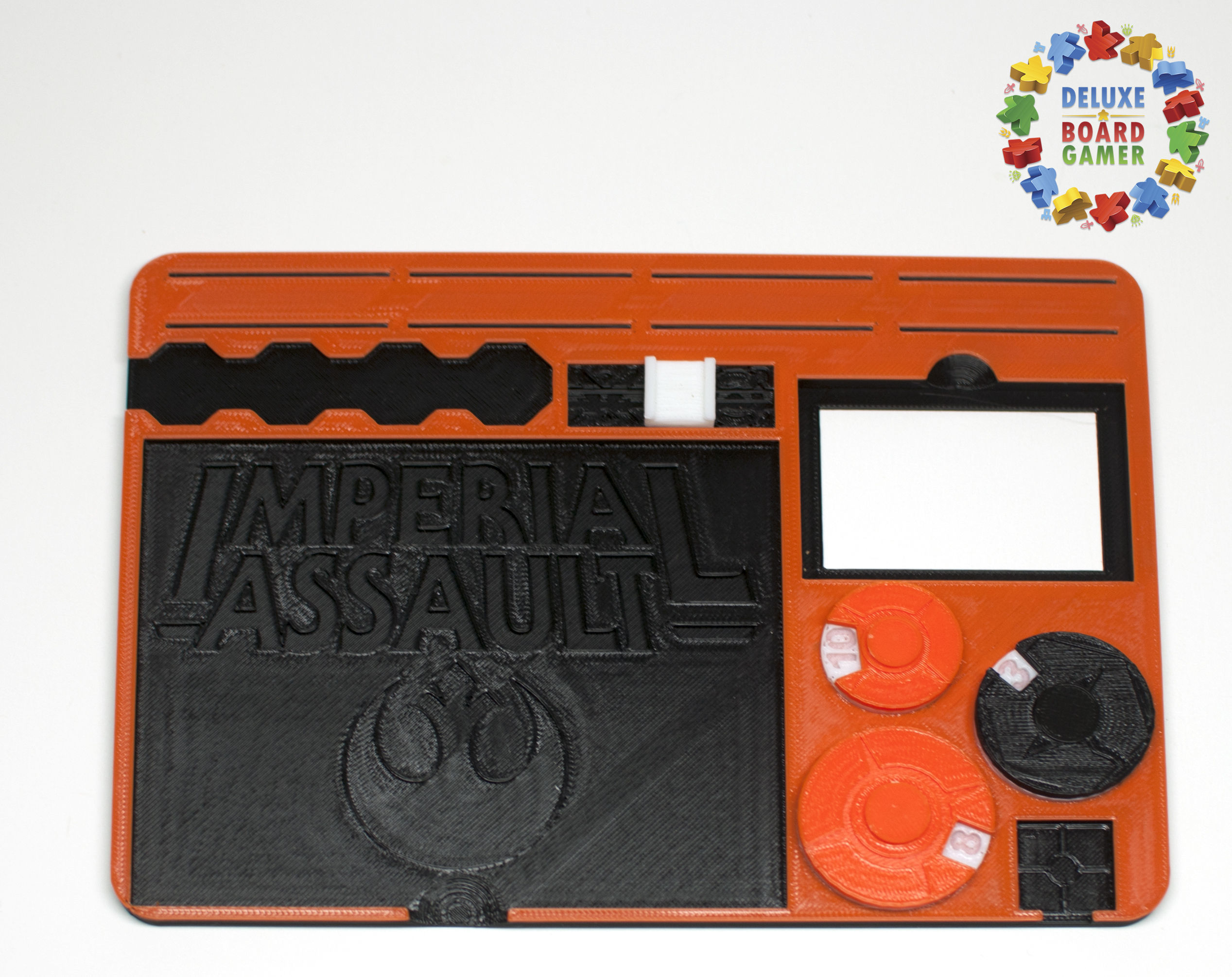 Imperial Assault Rebel Dashboard Organizer - 2 versions 3D print model_5