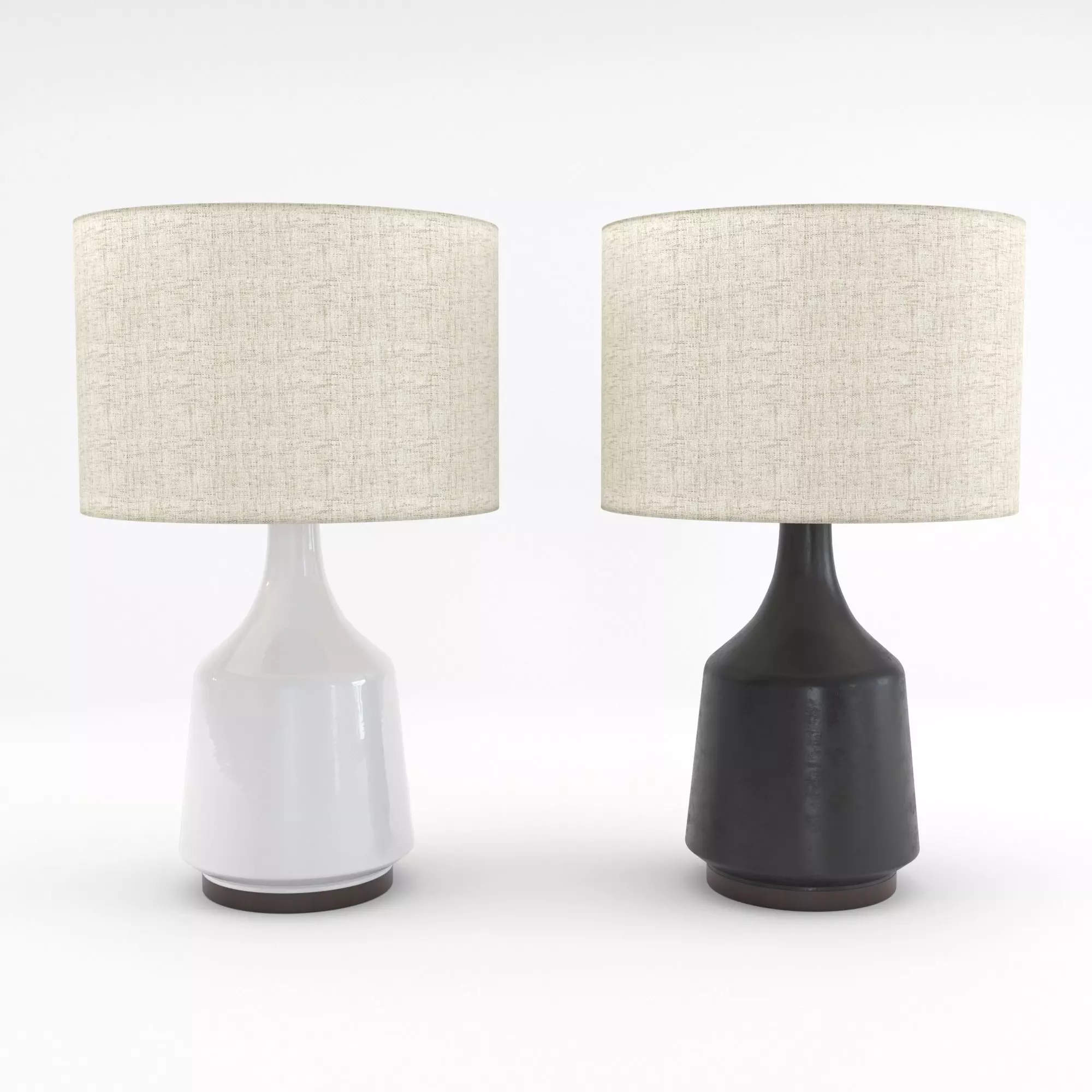 West Elm Morten table lamp 3D model_0